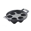 REVOL Porcelain escargot dish with 6 or 12 holes in black, cast iron style color Belle Cuisine Snail Plate 6 Holes line REVOL