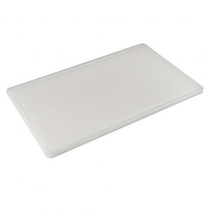 TOM-GAST Deska do krojenia z polietylenu 300 x 450 mm biała z wycięciem TOM-GAST Deska do krojenia z polietylenu 300 x 450 mm biała z wycięciem