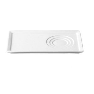 Rak White Saucer, 240 x 140 mm, Allspice Rak White Saucer, 240 x 140 mm, Allspice