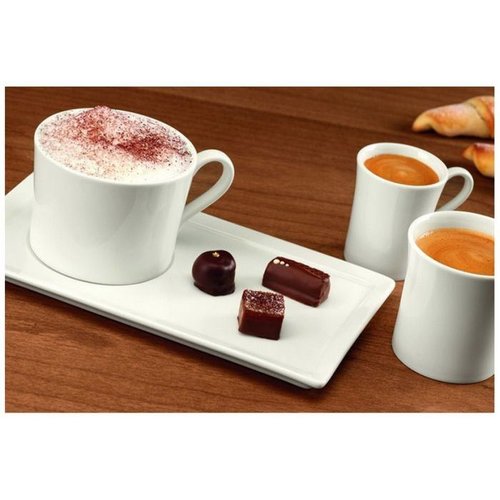 Rak White Saucer, 240 x 140 mm, Allspice Rak White Saucer, 240 x 140 mm, Allspice