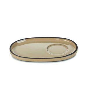 REVOL Beige Saucer, 130 x 80 mm, Caractere REVOL Beige Saucer, 130 x 80 mm, Caractere
