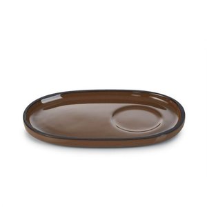 REVOL Brown Saucer, 130 x 80 mm, Caractere REVOL Brown Saucer, 130 x 80 mm, Caractere