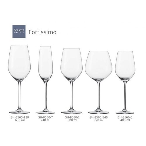 SCHOTT ZWIESEL Kieliszek do wina Bordeaux 630 ml Fortissimo SCHOTT ZWIESEL Kieliszek do wina Bordeaux 630 ml Fortissimo