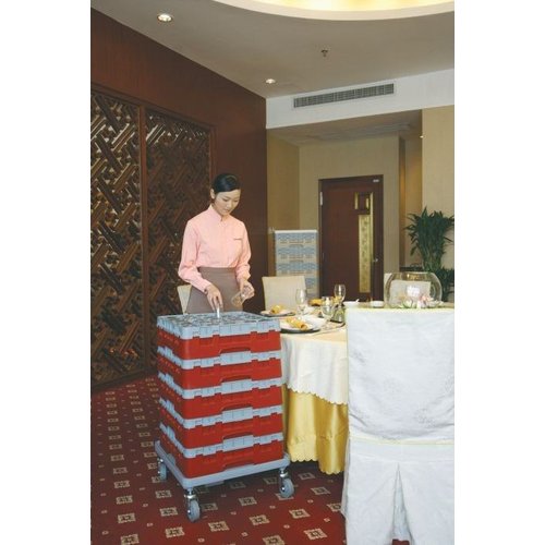 Cambro Kosz do zmywarki na sztućce 500 x 500 x 67 mm, szary