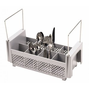 Cambro Kosz do zmywarki na sztućce 8 przegród / 500 x 500 x 111 mm, szary Cambro Kosz do zmywarki na sztućce 8 przegród / 500 x 500 x 111 mm, szary