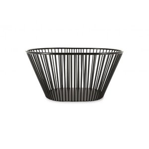 REVOL Black wire basket, black metal color Wire Basket, Large Oval line REVOL