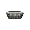 REVOL Black wire basket, black metal color Wire Basket, Medium Rect. line REVOL