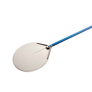 TOM-GAST Aluminium Pizza Peel Ø500x1700 mm, Round, Blue, Perforated