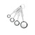 Bareq Stainless Steel Measuring Spoon Set, 1,25; 2,5; 5 and 15 ml