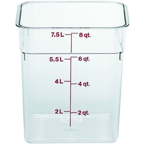 Cambro Pojemnik na żywność z poliwęglanu, 7,6 L z miarką Cambro Pojemnik na żywność z poliwęglanu, 7,6 L z miarką