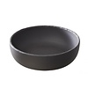 REVOL Individual slate-effect ceramic salad bowl, matt slate style color Basalt Coupe Plate line REVOL
