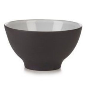 REVOL Ceramic rice bowl, black cumulus color Equinoxe Rice Bowl line REVOL REVOL Ceramic rice bowl, black cumulus color Equinoxe Rice Bowl line REVOL