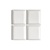 Rak Square plate, 20 x 20 cm Minimax line PORCELAIN