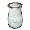 Weck Słoik TULIP 1750 ml z pokrywą, uszczelką i 2 zapinkami - op. 4 szt