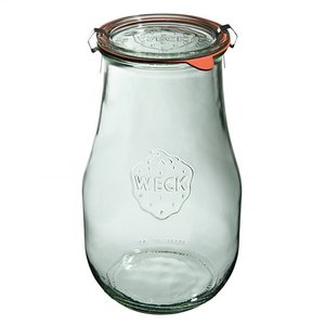 Weck Słoik TULIP 2700 ml z pokrywą, uszczelką i 2 zapinkami - op. 4 szt Weck Słoik TULIP 2700 ml z pokrywą, uszczelką i 2 zapinkami - op. 4 szt