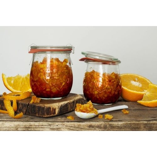 Weck Jar TULIP 220 ml with lid , seal , 2 clamps - pack. 12 pcs Weck Jar TULIP 220 ml with lid , seal , 2 clamps - pack. 12 pcs