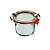 Weck Jar MINI-STURZ 80 ml with lid , seal , 2 clamps- pack. 12 pcs - WECK