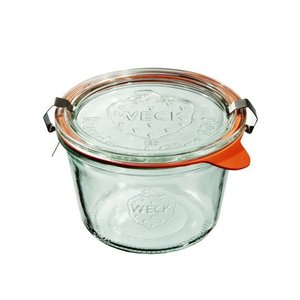 Weck Jar MOLD 370 ml with lid , seal , 2 clamps - pack. 6 pcs - WECK