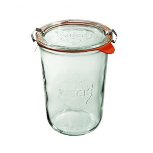Weck Jar MOLD 850 ml with lid , seal , 2 clamps - pack. 6 pcs Weck Jar MOLD 850 ml with lid , seal , 2 clamps - pack. 6 pcs