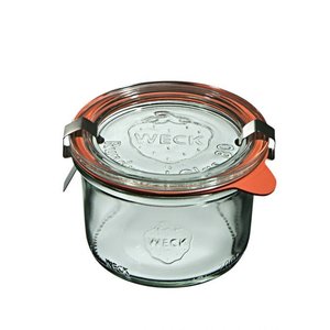 Weck Wyprzedaż - Słoik Sturz 200 ml (12 szt) z pokrywą, uszczelką i 2 zapinkami Weck Wyprzedaż - Słoik Sturz 200 ml (12 szt) z pokrywą, uszczelką i 2 zapinkami