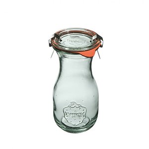 Weck Bottle SAFTFLASCHE 290 ml with lid , seal , 2 clamps - pack. 6 pcs