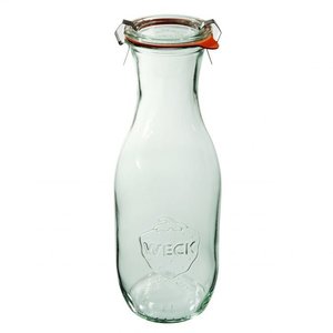 Weck Butelka Saftflasche 1062 ml (6 szt) z pokrywą, uszczelką i zapinkami Weck Butelka Saftflasche 1062 ml (6 szt) z pokrywą, uszczelką i zapinkami