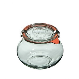 Weck Słoik Schmuck 560 ml (6 szt) z pokrywą, uszczelką i 2 zapinkami