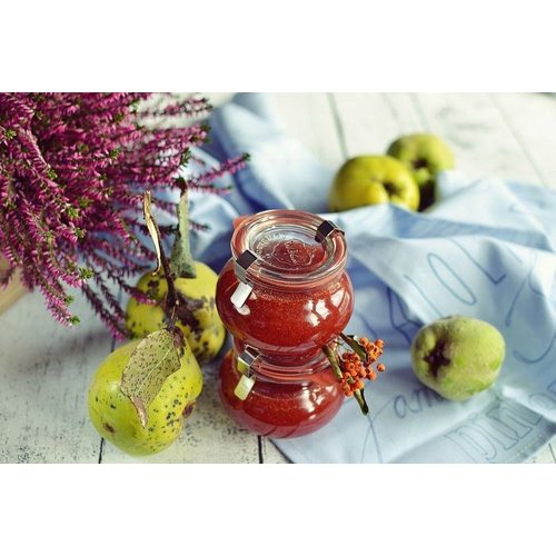 Weck Jar SCHMUCK 220 ml with lid , seal , 2 clamps - pack. 12 pcs Weck Jar SCHMUCK 220 ml with lid , seal , 2 clamps - pack. 12 pcs