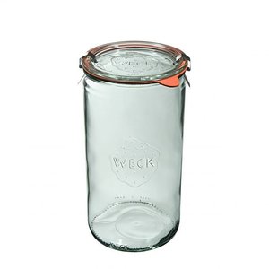 Weck Jar ZYLINDER 1590 ml with lid , seal , 2 clamps - pack. 6 pcs