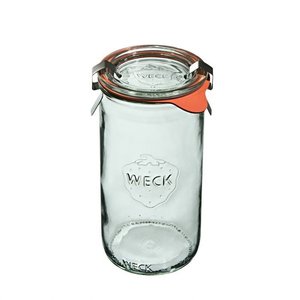 Weck Jar ZYLINDER 340 ml with lid , seal , 2 clamps - pack. 6 pcs