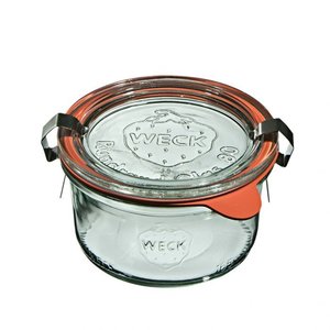 Weck Słoik Sturz 165 ml (12 szt) z pokrywą, uszczelką i 2 zapinkami