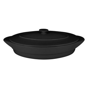 Rak Lid for oval platter black 2040 ml NeoFusion line PORCELAIN Rak Lid for oval platter black 2040 ml NeoFusion line PORCELAIN
