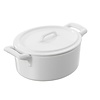 REVOL Casserole dish in white porcelain with lid, white color Belle Cuisine Cocotte With Lid 45Cl line REVOL