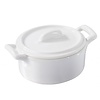 REVOL Casserole dish in white porcelain with lid, white color Belle Cuisine Cocotte With Lid 25Cl line REVOL