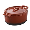 REVOL Cocotte with lid - 13.5 x 12.2 x 8 cm, pepper red color Eclipse Cocotte With Lid 45Cl line REVOL REVOL Cocotte with lid - 13.5 x 12.2 x 8 cm, pepper red color Eclipse Cocotte With Lid 45Cl line REVOL