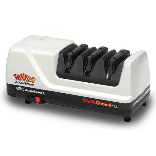 Chef's Choice Electric Knife Grinder, 3 Stage, 75 W with Diamond Stone and Angle Select Function, White Chef's Choice Electric Knife Grinder, 3 Stage, 75 W with Diamond Stone and Angle Select Function, White