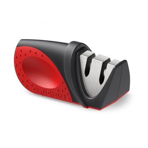 Chef's Choice Manual Pocket Knife Grinder, 2 Stage for Smooth Blades with Diamond Stone, Black-Red Chef's Choice Manual Pocket Knife Grinder, 2 Stage for Smooth Blades with Diamond Stone, Black-Red
