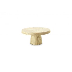 REVOL Cake dish with wood base, ash color Cake Stand, Small line REVOL