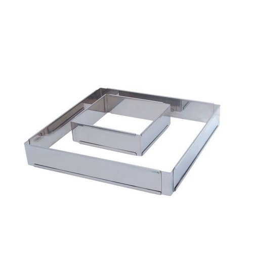de BUYER Pastry adjustable frame stainless steel 30 x 30 x 5 - 57 x 57 x 5 cm DE BUYER de BUYER Pastry adjustable frame stainless steel 30 x 30 x 5 - 57 x 57 x 5 cm DE BUYER