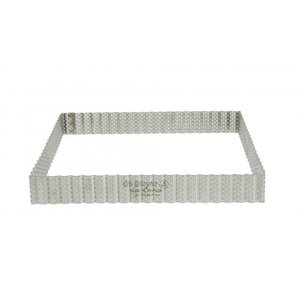 de BUYER Perforated square tart ring 23x23 cm - DE BUYER de BUYER Perforated square tart ring 23x23 cm - DE BUYER