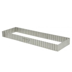de BUYER Perforated rectangular tart ring 35x10 cm - DE BUYER de BUYER Perforated rectangular tart ring 35x10 cm - DE BUYER
