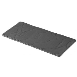REVOL Rectangular ceramic tray, matt slate style color Basalt Rectangular Tray line REVOL REVOL Rectangular ceramic tray, matt slate style color Basalt Rectangular Tray line REVOL
