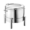 Verlo Induction or Pasta Round Chafing Dish with a Glass Hinged Cover 11 L