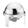 TOM-GAST Pasta Round Chafing Dish with Full Roll-Top Cover TOM-GAST Pasta Round Chafing Dish with Full Roll-Top Cover
