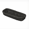 Verlo Rectangular black polyurethane cutlery basket