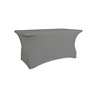 Verlo Stretch table cover, rectangular, 152,4 cm length, grey VERLO