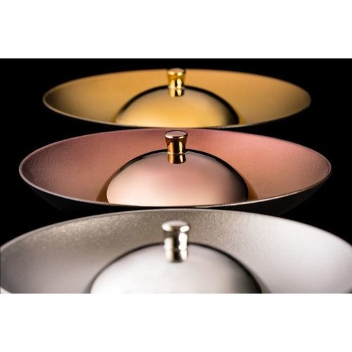 Rak Lid, dia. 15.5 cm, silver Metalfusion line PORCELAIN Rak Lid, dia. 15.5 cm, silver Metalfusion line PORCELAIN