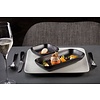 Rak Rectangular dish 22 x 11 cm AUREA black - PORCELAIN Rak Rectangular dish 22 x 11 cm AUREA black - PORCELAIN