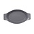 Rak Oval platter with grip, 20 x 11 cm, grey Chef's Fusion line PORCELAIN