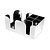 Bareq Bar Caddy, steel-colored BAREQ